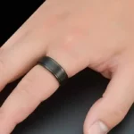 Black Stainless Steel Men’s Ring – Modern Comfort Fit Wedding Band - Image 7