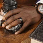 Black Stainless Steel Men’s Ring – Modern Comfort Fit Wedding Band - Image 9