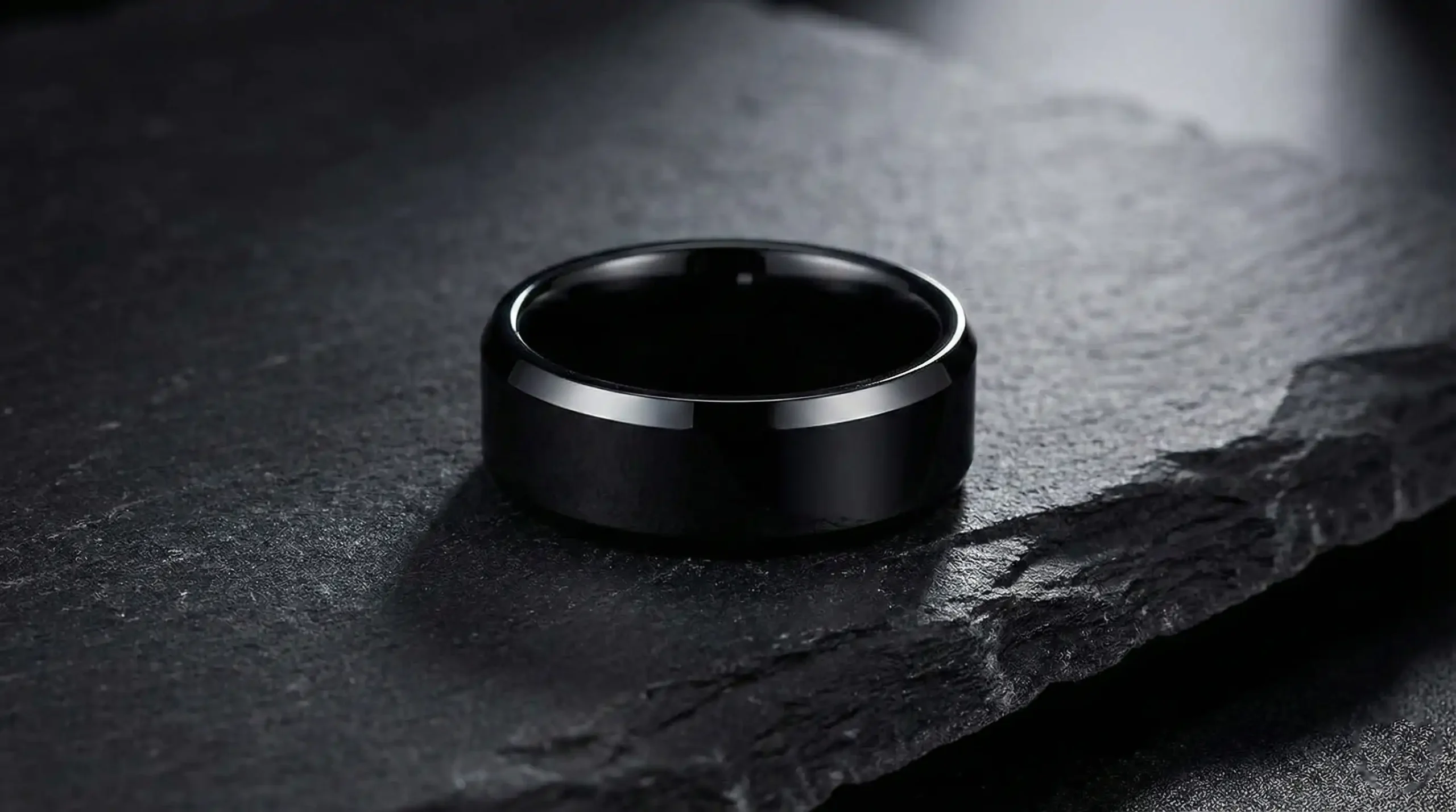 Costozon Black Stainless Steel Ring