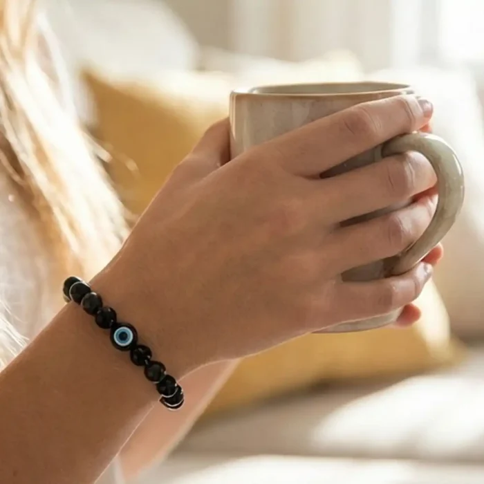 Adjustable Black Nazariya Bracelet – Spiritual Protection Amulet - Image 12