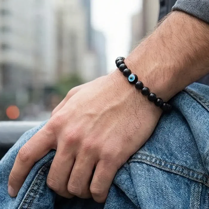 Adjustable Black Nazariya Bracelet – Spiritual Protection Amulet - Image 10