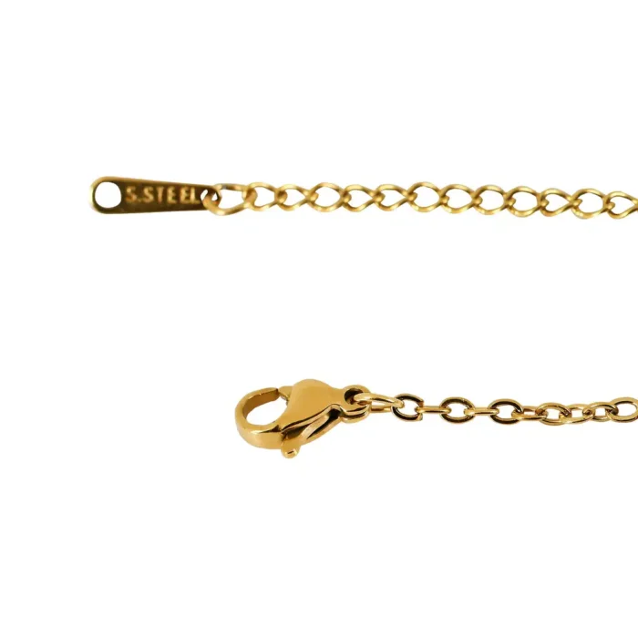 Lucky Clover Charm Bracelet with Black Inlay – Handcrafted - Image 12