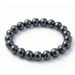 Natural Hematite Beaded Bracelet | 8mm Protection & Balance