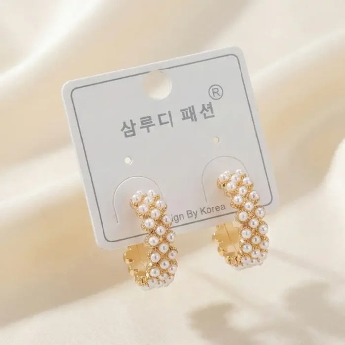 5 Pairs Stainless Steel Earrings for Women – Random Mystery Pack of Trendy Gold & Silver Studs, Hoops & Drop Earrings – Hypoallergenic, Anti-Tarnish Aesthetic Jewelry Set for Sensitive Ears (Korean Fashion Mix) - Image 5