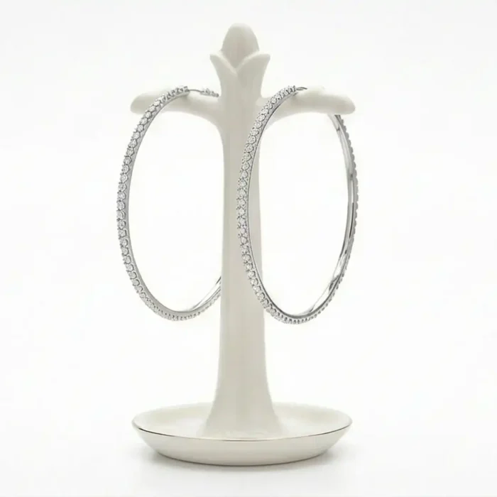 18K Gold Plated Stainless Steel Huggie Hoop Earrings – Tarnish-Free Minimalist Gold Hoops - Image 2