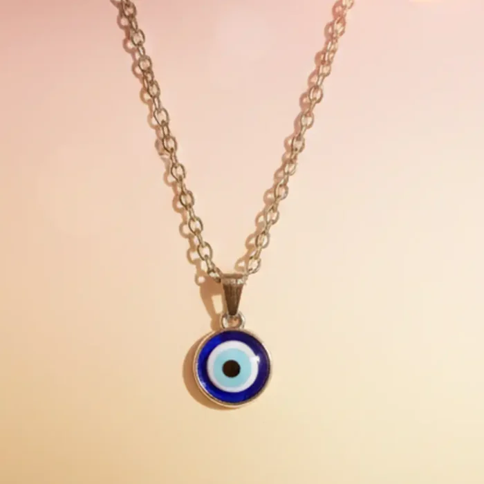 Handcrafted Nazar Pendant for Women & Men | Silver Protection Amulet Necklace - Image 4