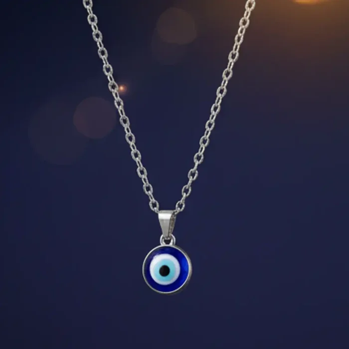 Handcrafted Nazar Pendant for Women & Men | Silver Protection Amulet Necklace - Image 12