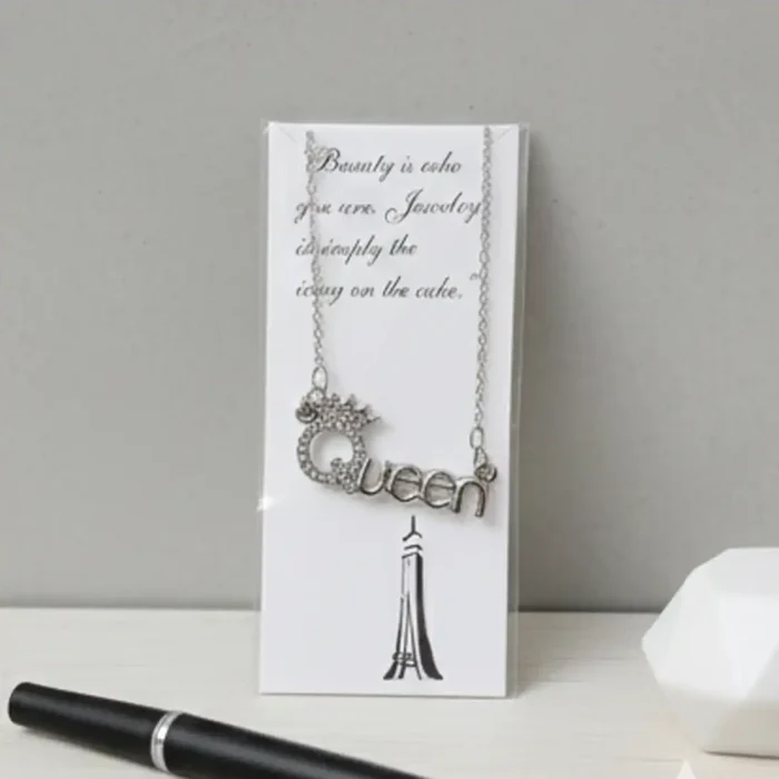 Dainty Silver Queen Nameplate Necklace for Women | Empowering Statement Jewelry - Image 8