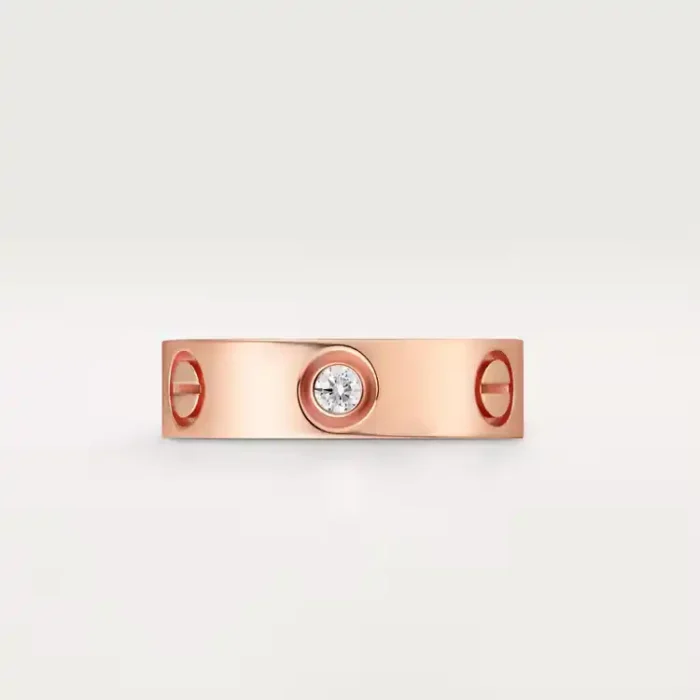 Luxury Rose Gold Stainless Steel Ring - Image 3