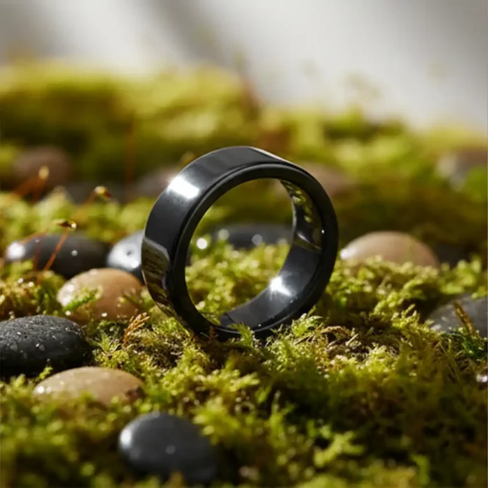 Original Natural Hematite Stone Ring | Grounding & Protection Band - Image 20