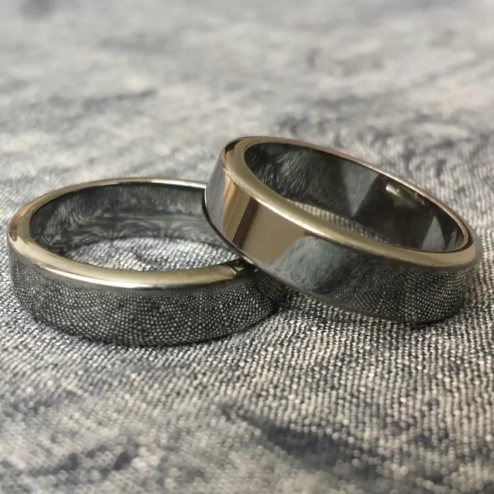 Original Natural Hematite Stone Ring | Grounding & Protection Band - Image 19