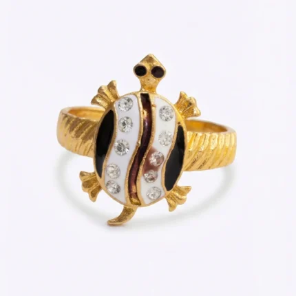 Gold-Plated Tortoise (Kachua) Ring | Stainless Steel Lucky Ring