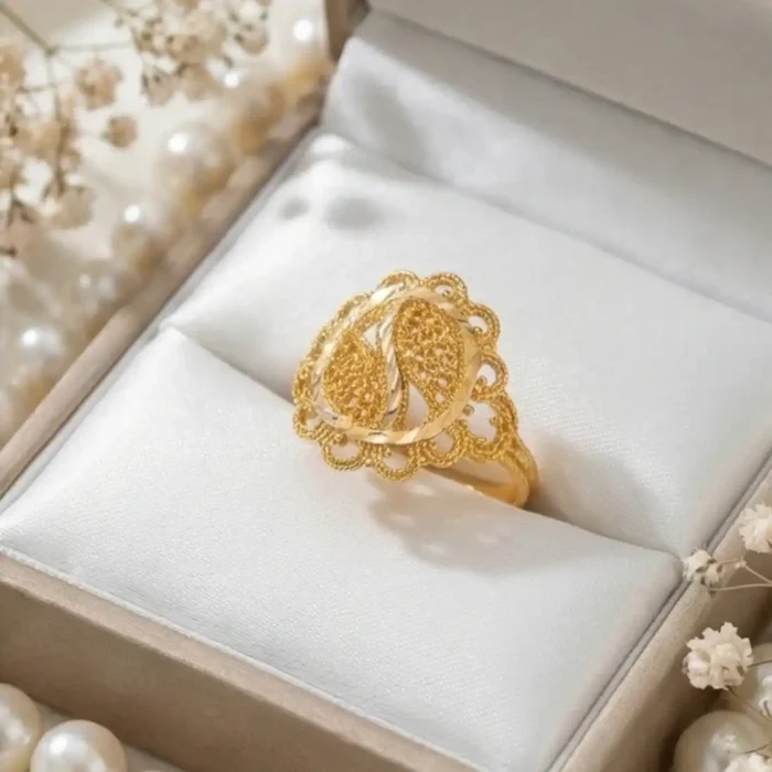 Traditional Paisley (Keri) Design Stainless Steel Ring - Image 7