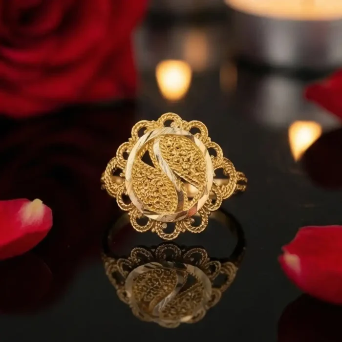 Traditional Paisley (Keri) Design Stainless Steel Ring - Image 5