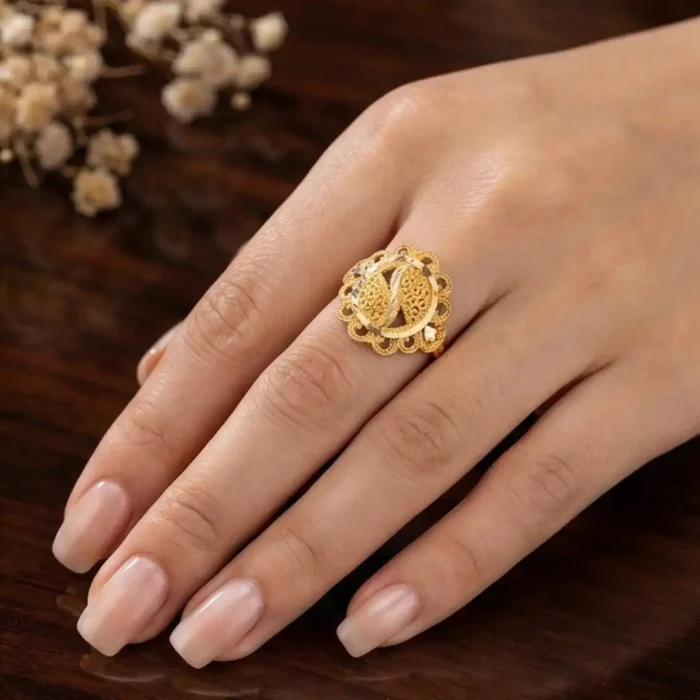 Traditional Paisley (Keri) Design Stainless Steel Ring - Image 3