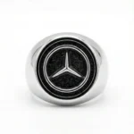 Mercedes Benz Logo Stainless Steel Ring for Men