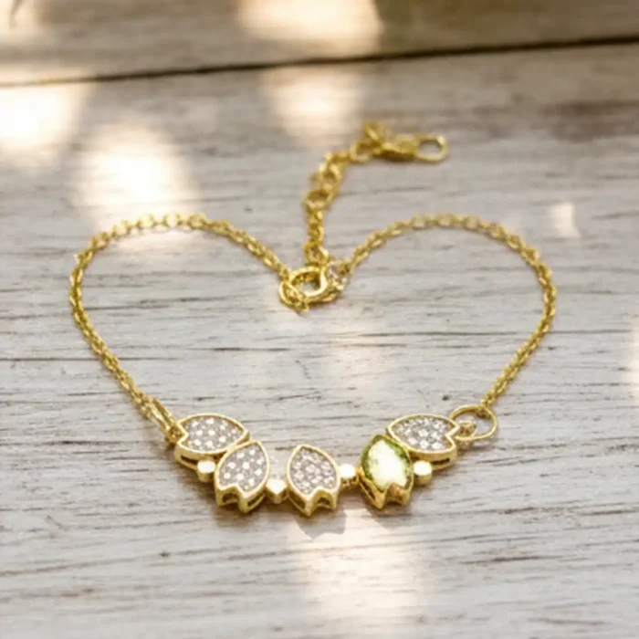 2-in-1 Gold Clover & Hearts Necklace | Crystal Pendant - Image 16