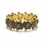 Antiqued Gold Turtle Eternity Ring | Boho Band